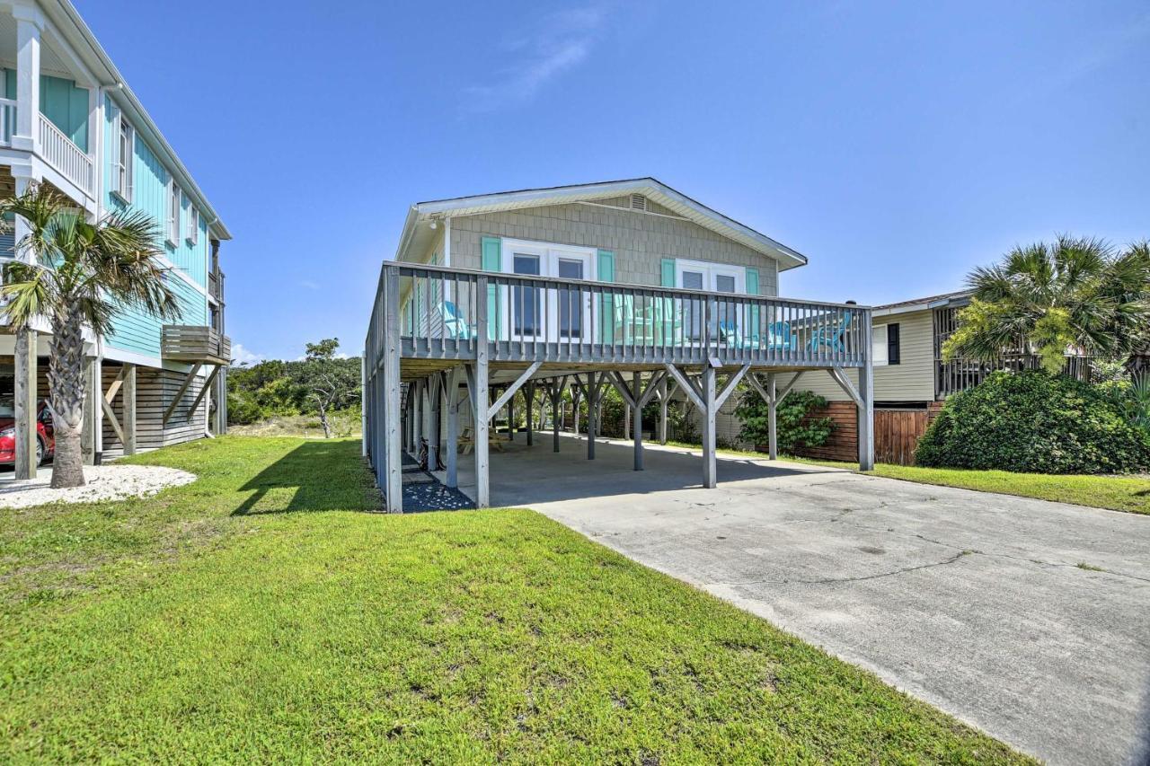 Oak Island Beach Abode With Deck Walk To Shore! Buitenkant foto